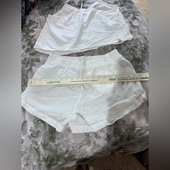 Lunya Cream Textured Top and Shorts sleep Set Sz m - Picture 6 of 11